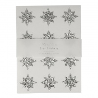 Silver Eco Glitter Star Stickers By Meri Meri